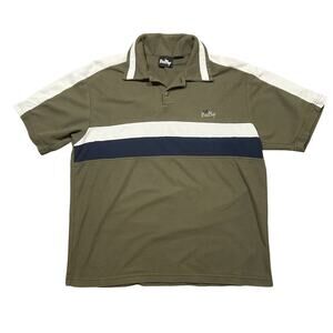 Vintage 90s Bad Boy Skate Polo Shirt Mens Large Forest Green Y2K